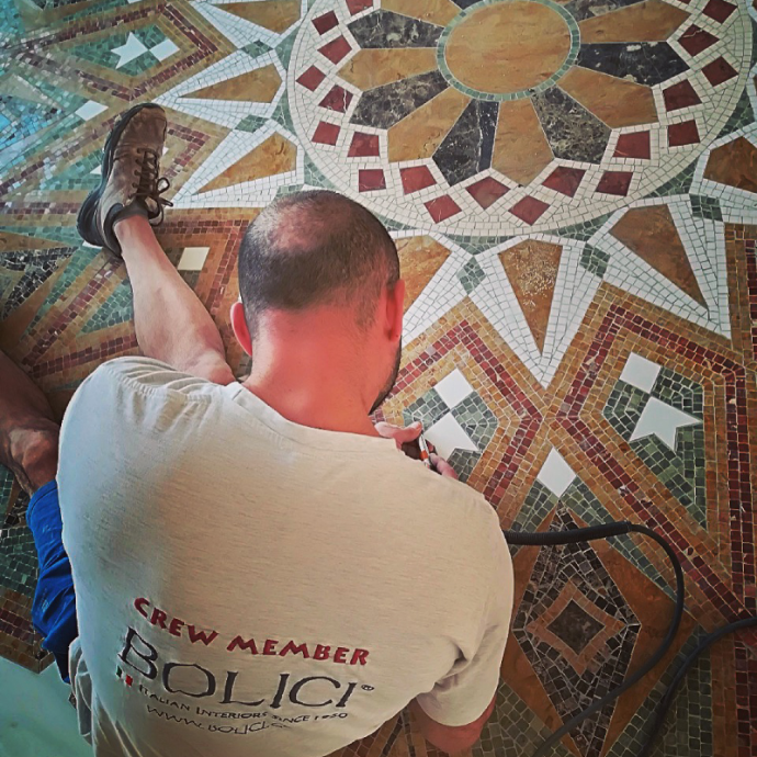 Decorative Mosaic Floor - Abu Dhabi Villa Decorative Mosaic Floor - Abu Dhabi Villa