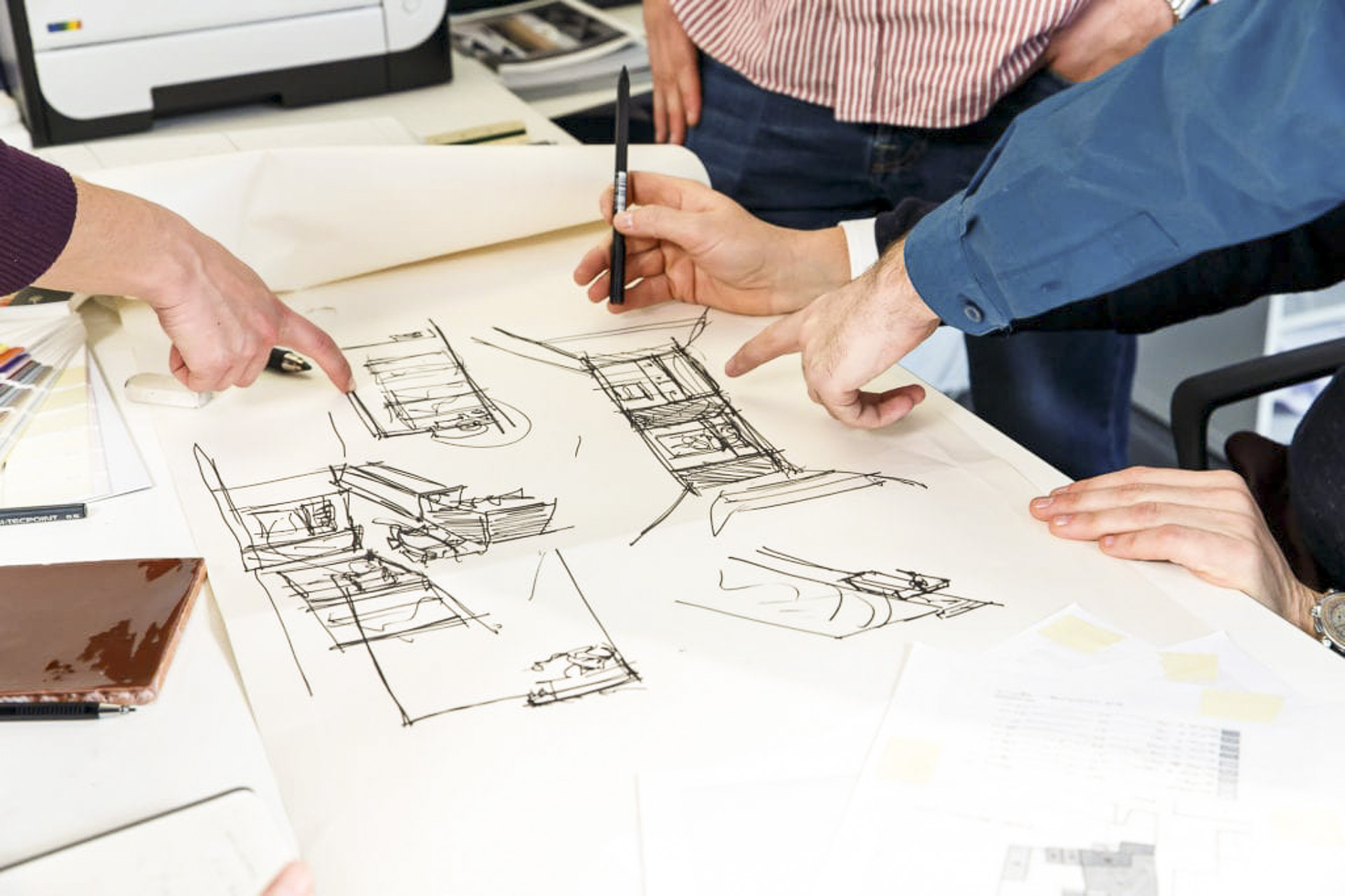 Engineering and technical coordination behind Bolici and Interni interiors