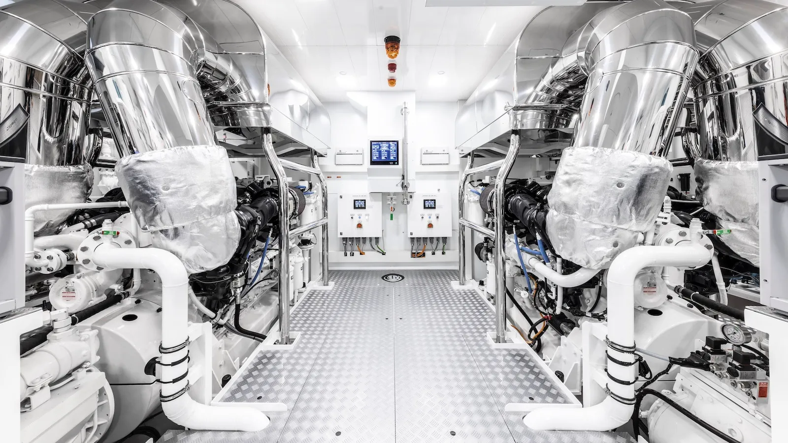 Yacht engine room and systems integration reference