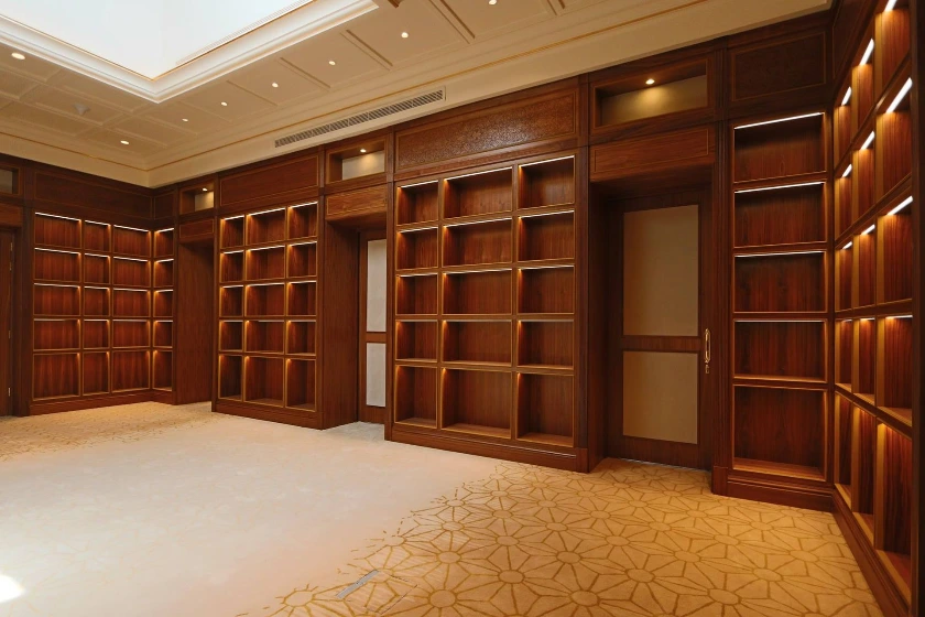 Private residence library interior by Interni
